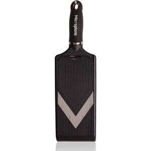 Microplane Adjustable Slicer with Julienne Blade Black Kitchen Tool for Vegetabl